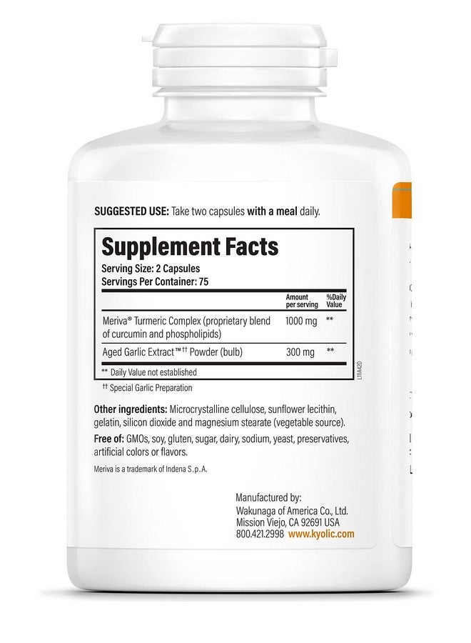 Kyolic Aged Garlic Extract Formula 111, Healthy Inflammation Response, 150 Capsules (Packaging May Vary) - Image 3