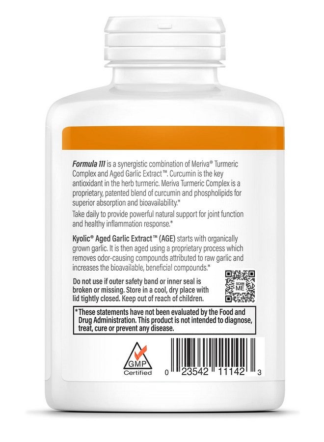 Kyolic Aged Garlic Extract Formula 111, Healthy Inflammation Response, 150 Capsules (Packaging May Vary) - Image 2