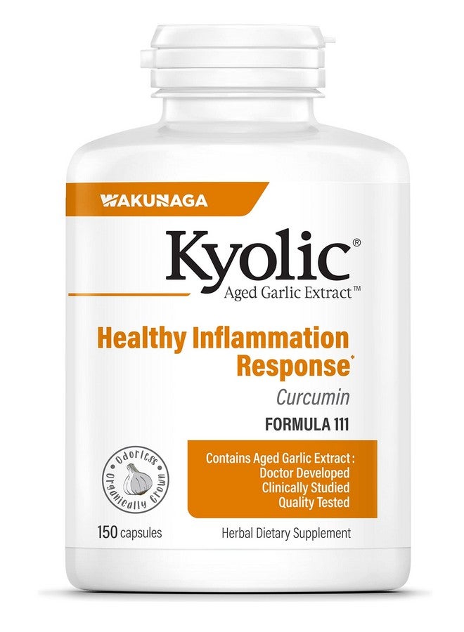 Kyolic Aged Garlic Extract Formula 111, Healthy Inflammation Response, 150 Capsules (Packaging May Vary) - Image 1
