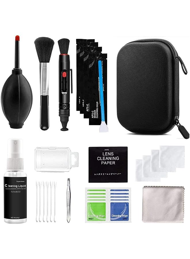 PROMASS Professional Camera Cleaning Kit Sensor Cleaning Kit with Air Blower Cleaning Swabs Cleaning Pen Cleaning Cloth for Most Camera Mobile Phone Laptop - Image 1