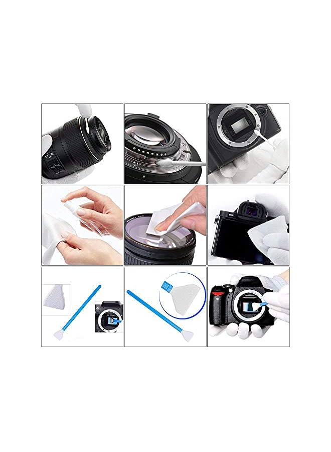 PROMASS Professional Camera Cleaning Kit Sensor Cleaning Kit with Air Blower Cleaning Swabs Cleaning Pen Cleaning Cloth for Most Camera Mobile Phone Laptop - Image 3