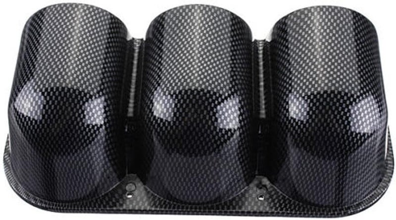 E Support Carbon Fiber 2" 52mm Heavy Duty Universal Three Hole Dash Dashboard Car Gauge Pod Mount Holder - Image 3