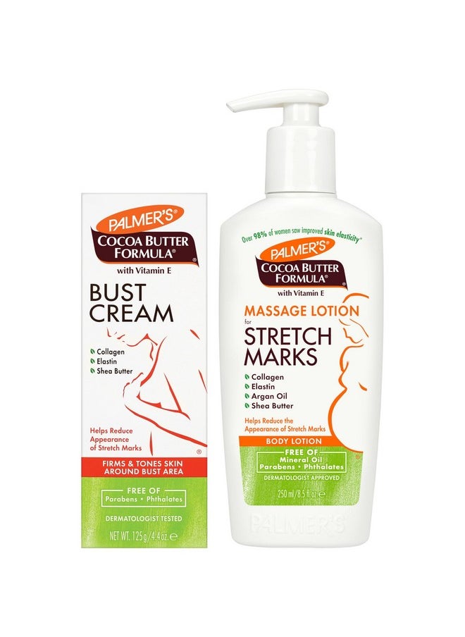 PALMER'S - Palmer's Cocoa Butter Cream 125g & Massage Lotion 250ml for Stretch Marks Pack - Image 1