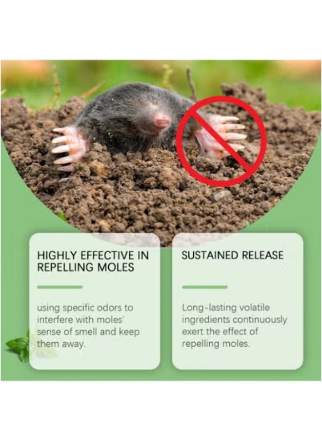 MOONSPRY MOONSPRY Mole Repellent Pills Outdoor Courtyard Mole Repellent Smell Repellent Free from Mole Interference Repellent Pills*10+Mesh Bags*3  - Image 3