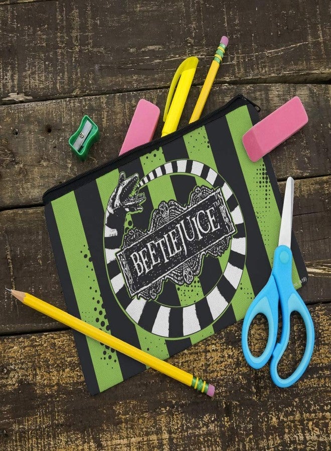 GRAPHICS & MORE Beetlejuice Beetle Worm Pencil Pen Organizer Zipper Pouch Case - Image 2