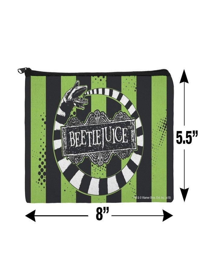 GRAPHICS & MORE Beetlejuice Beetle Worm Pencil Pen Organizer Zipper Pouch Case - Image 4