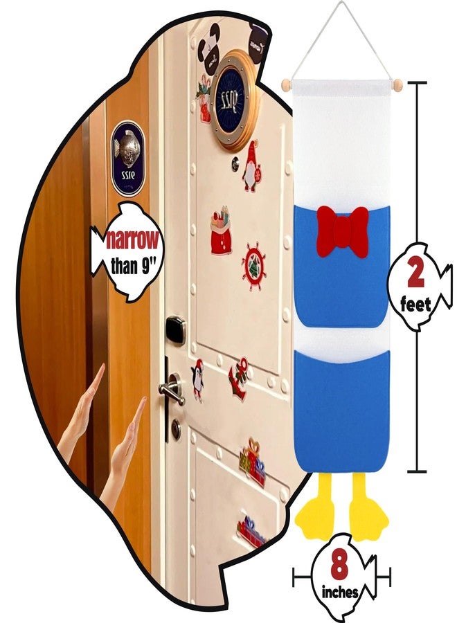 RUNROLE Felt Fish Extender for Disney Cruise Line - 8 Inch Width, 2 Deep Pockets, Fitted DCL Door Wall Area, HTV Friendly, Easily Customize, 2026&2027 FE for Gift Exchanges and Pixie Dust - Image 3
