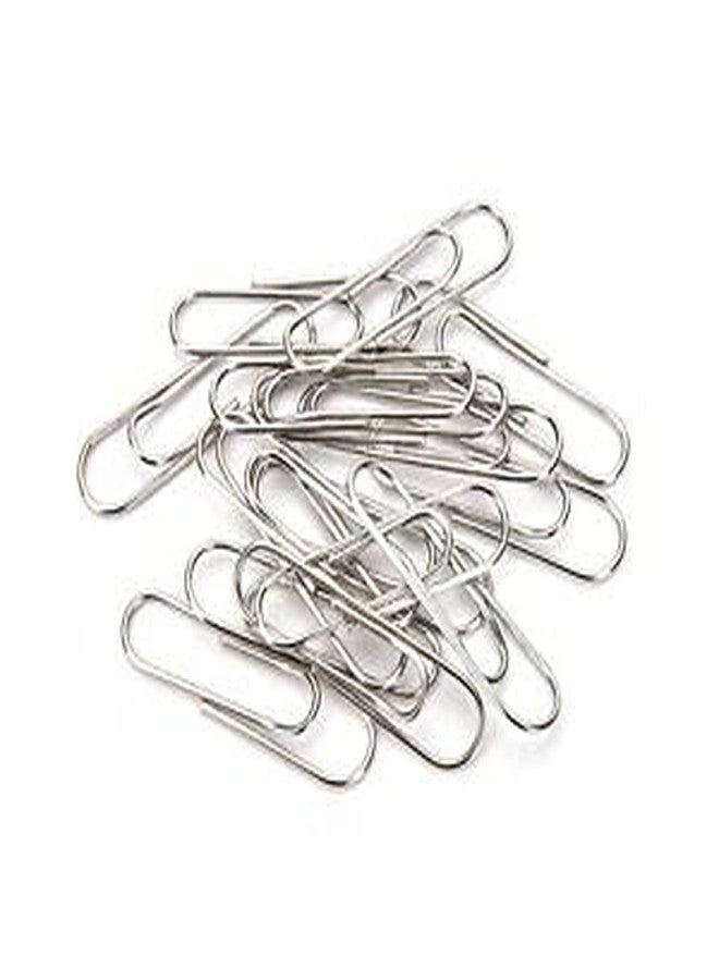 Offimart Stainless Steel Paper Clips- 33 mm (Pack of 200)