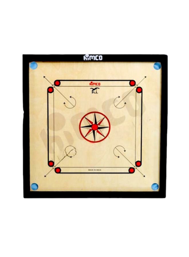Wooden Made In India Carrom Board Set- 24x24 inches