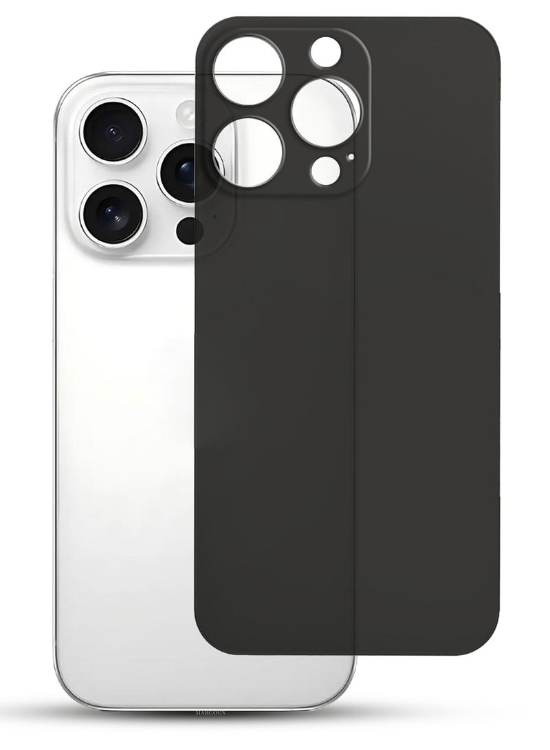 CATANES (for iPhone 15 Pro Max) 2Packs Case Cover Air Skin Series Back Cover Sturdy Durable Thin Case Drop Protection Cover - Transparent Black - Image 2