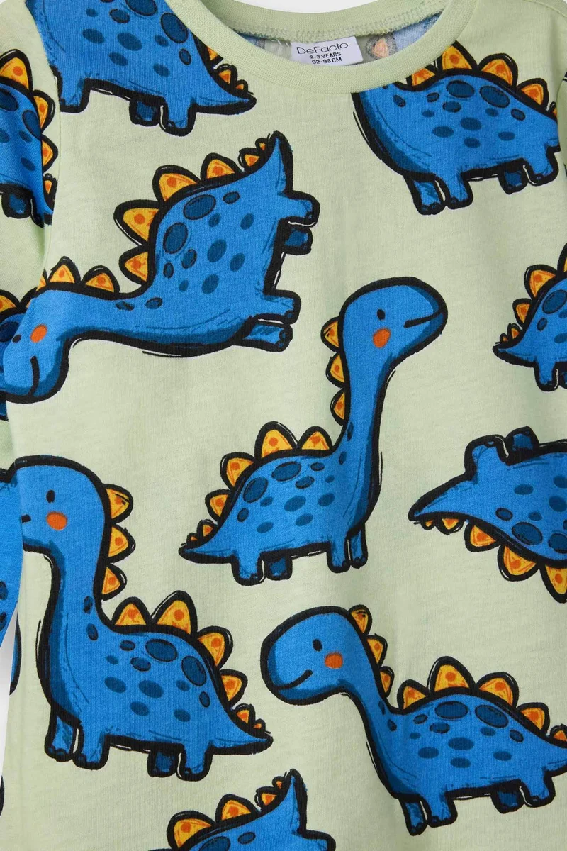 ديفاكتو Baby Boy Dinosaur Pattern 2 Piece Pyjamas Set