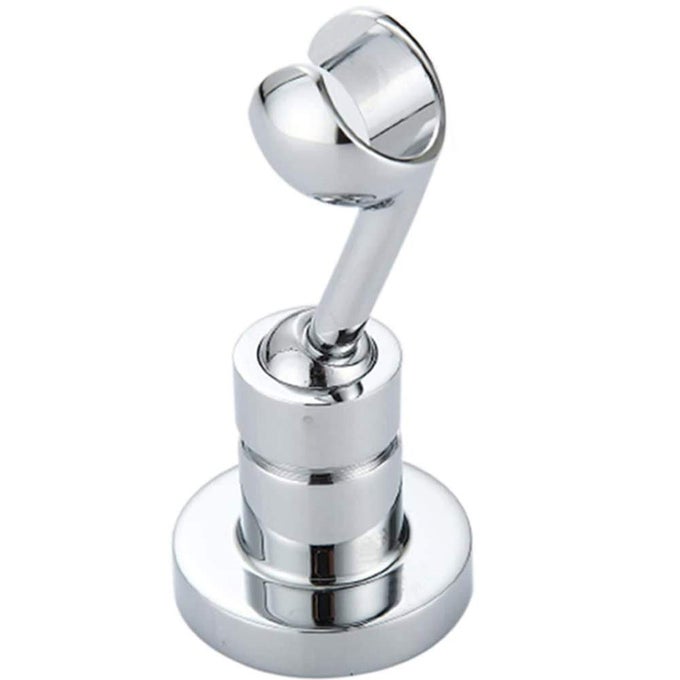 UNIVERSAL BATHROOM ADJUSTABLE SHOWER HEAD WALL MOUNT HOLDER BASE REMOVABLE BRACKET SHOWER HEAD ADAPTER FOR KIDS OR ADULTSSEMICIRCLE SILVER