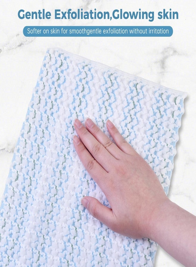 BTTEUYE Exfoliating Washcloth Face & Body Scrub Towel,Japanese Exfoliating Towel with Hexagon Fibers,Exfoliating Body Scrubber with 2 Sides for Scrubbing & Washing - 1 Extra Long Towel - Image 3