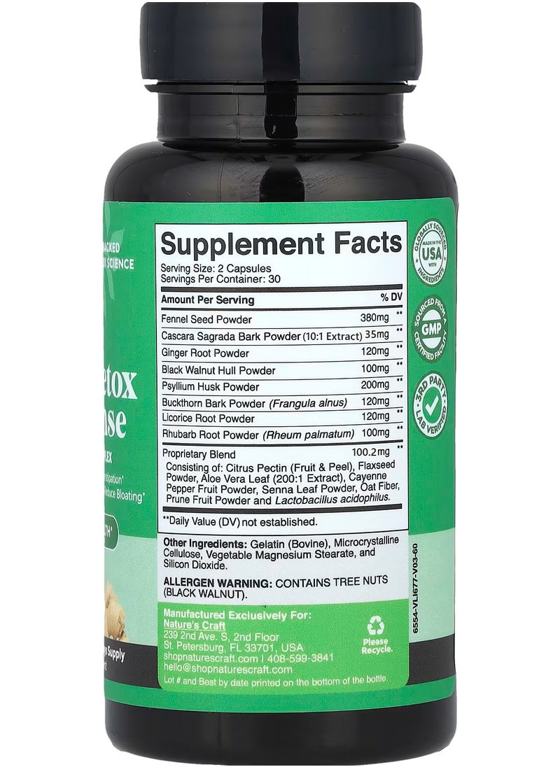 Colon Detox & Cleanse, 60 Capsules