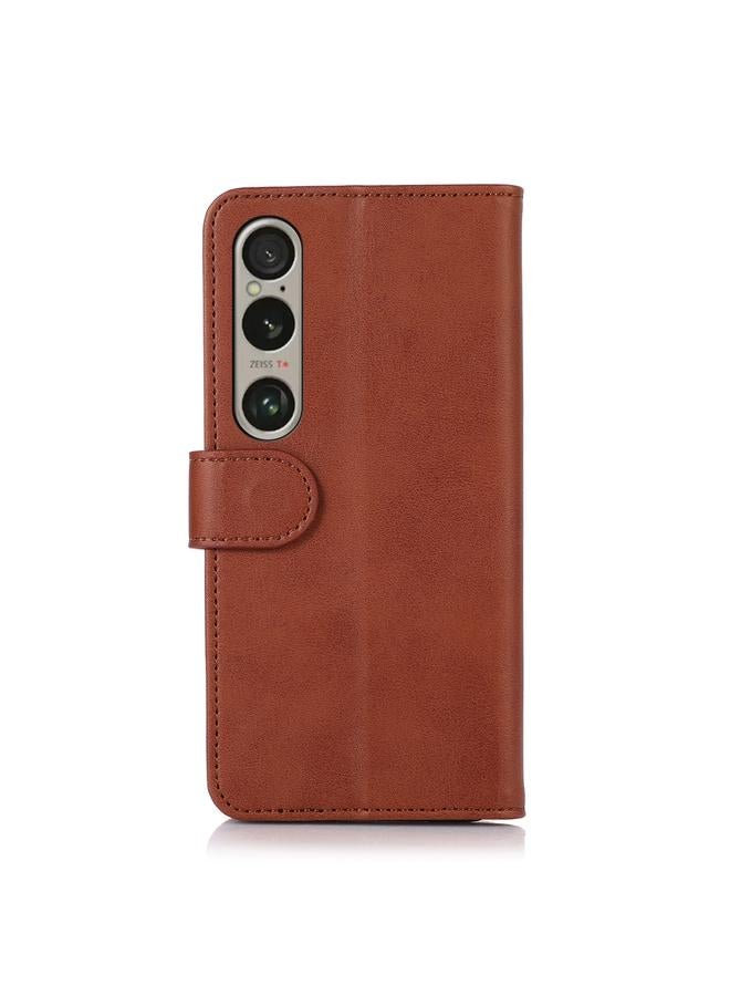 erorex Case For Sony Xperia 1 IV Cow Texture Leather Phone Case - Image 4