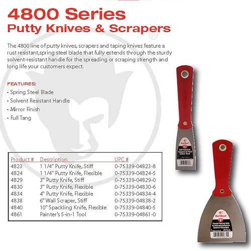 Red Devil 4830 3" Flex Spackling Knife - Image 2