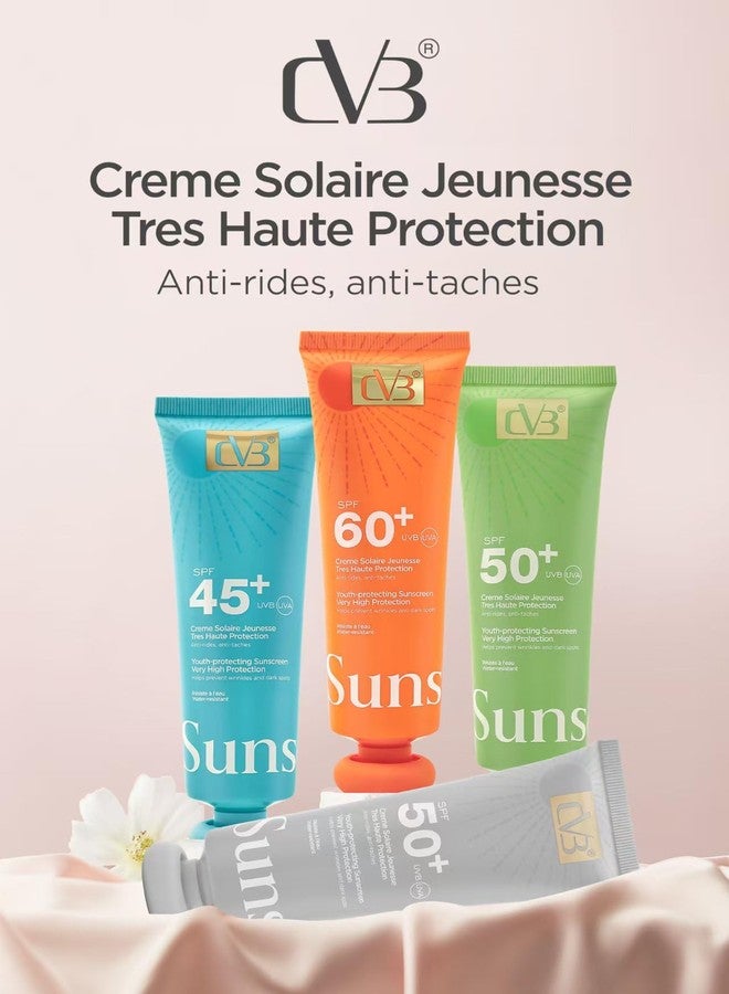 Cvb C240D Sunscreen SPF50+++ UVB UVA Youth-protecting sunscreen very protection wrinkles and Dark Spots (100ml, 50++ Sun Protection Factor (SPF)) - Image 3