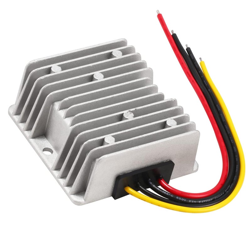 MGGi محول DC/DC 8V-40V رفع وخفض إلى 13.8V 10A 138W، منظم جهد رفع، محول طاقة معزز ��لجهد، محول مقاوم للماء مخفض للجهد لعربة الغولف والنادي والشاحنة والمركبة - Image 1