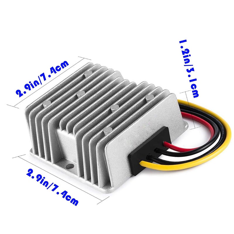 MGGi محول DC/DC 8V-40V رفع وخفض إلى 13.8V 10A 138W، منظم جهد رفع، محول طاقة معزز ��لجهد، محول مقاوم للماء مخفض للجهد لعربة الغولف والنادي والشاحنة والمركبة - Image 5
