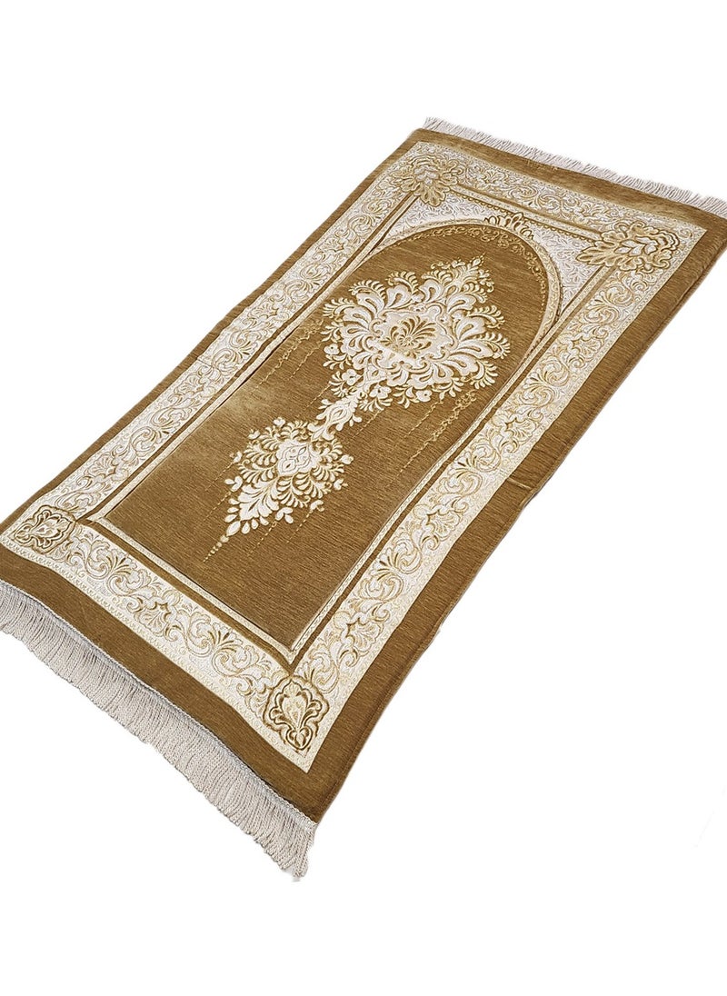 Museum Museum Large Size Memory Foam Prayer Mat. Comfortable0 Prayer Rug. Elegant Essential Design Sajadah with Foam-Golden 1  - Image 2