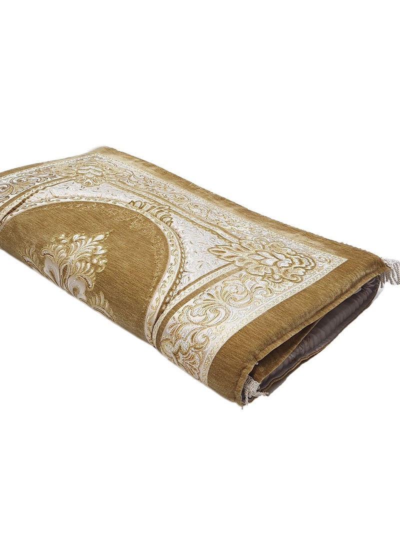Museum Museum Large Size Memory Foam Prayer Mat. Comfortable0 Prayer Rug. Elegant Essential Design Sajadah with Foam-Golden 1  - Image 3