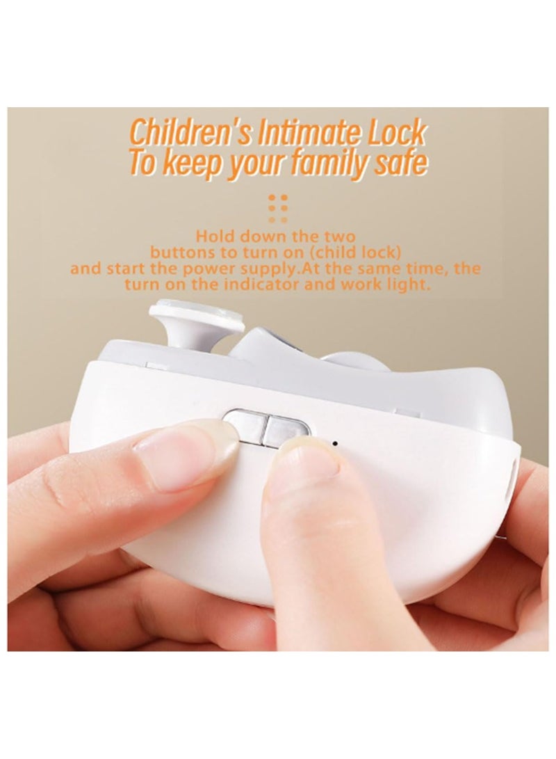 general Electric Automatic Nail Clipper 2 in 1, 2 Speeds Silent Nail Clipper with Illumination, for Nail Clippings, Suitable for Babies, Children and Adult - Image 5