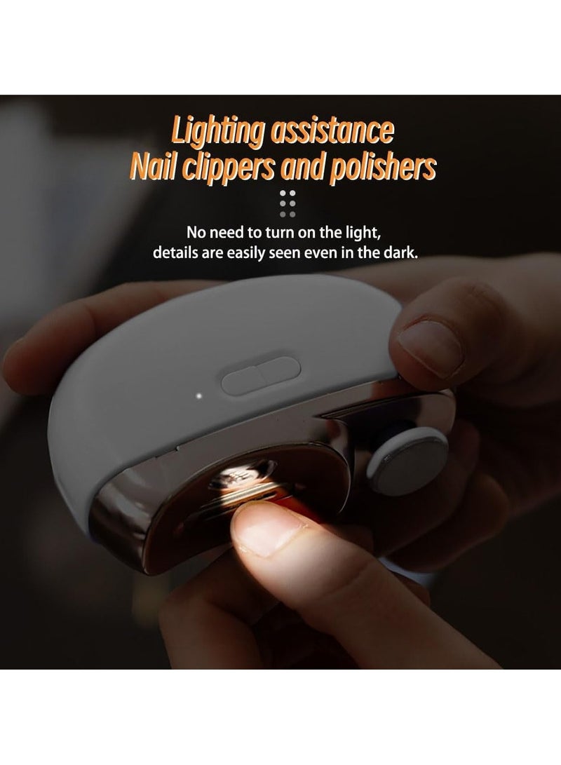 general Electric Automatic Nail Clipper 2 in 1, 2 Speeds Silent Nail Clipper with Illumination, for Nail Clippings, Suitable for Babies, Children and Adult - Image 4