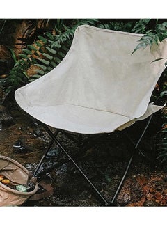 Camping chair with full backrest/white