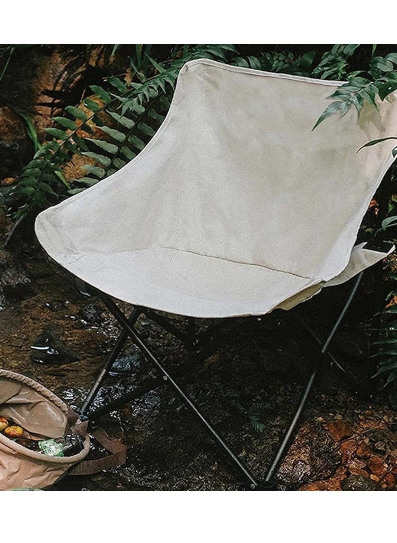 Generic - Camping chair with full backrest/white - Image 1