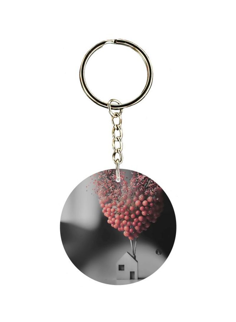 RKN Balloon Printed Double Sided Keychain