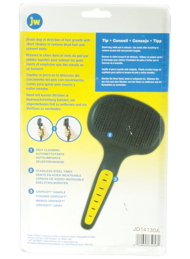 JW Pet Company Self-Cleaning Slicker for Large Dog - Image 3