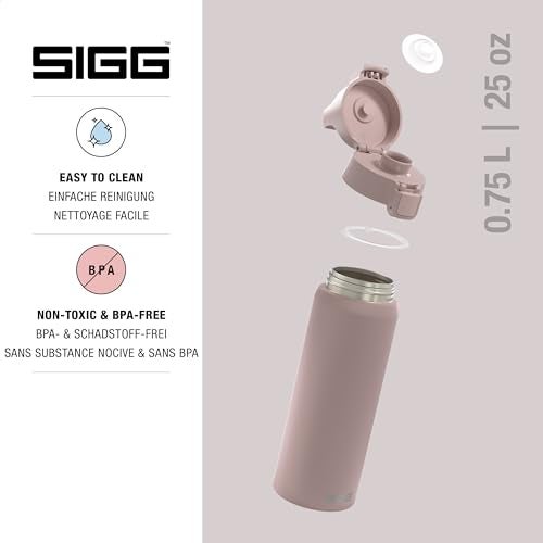 SIGG - Stainless Steel Water Bottle - Shield ONE Dusk - Suitable For Carbonated Beverages - Leakproof - Lightweight - BPA Free - Dusk - 25 Oz - Image 3