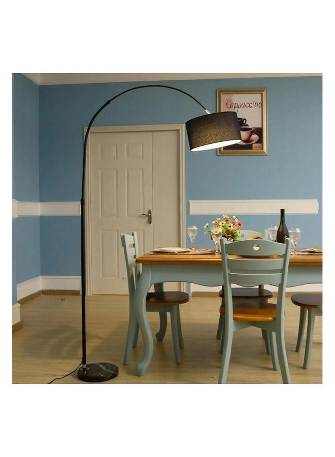 HOMESTAR Floor Lamp With 12W Led Bulb Metal Warm Light Black  - Image 3