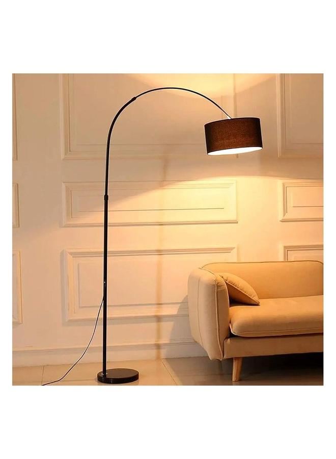 HOMESTAR Floor Lamp With 12W Led Bulb Metal Warm Light Black  - Image 1