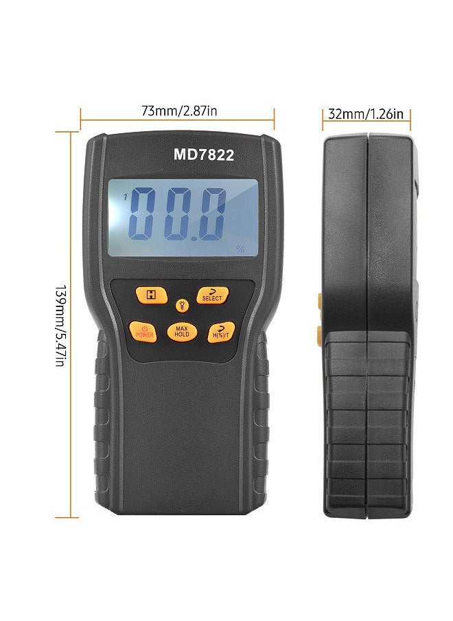 Generic - Grain Moisture Meter LCD Digital Wheat Paddy Rice & Corn Meter Grain Moisture Meter Water Content Analyzer -10~60°C Temperature Tester - Image 1