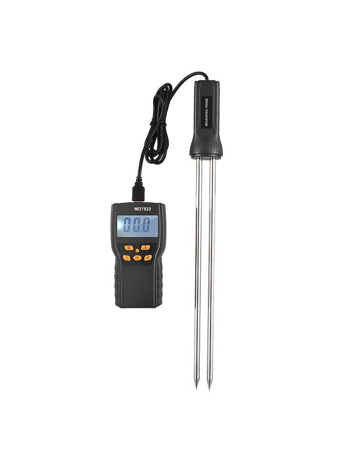Generic - Grain Moisture Meter LCD Digital Wheat Paddy Rice & Corn Meter Grain Moisture Meter Water Content Analyzer -10~60°C Temperature Tester - Image 1