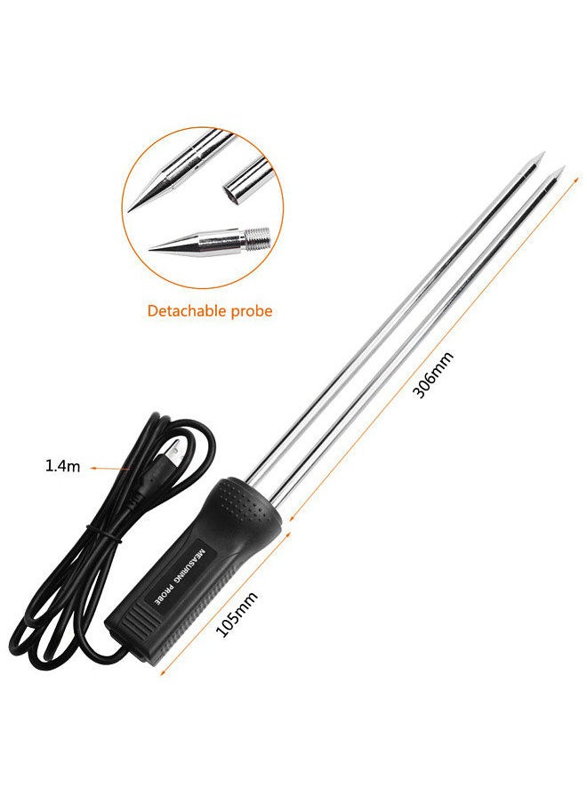 Generic - Grain Moisture Meter LCD Digital Wheat Paddy Rice & Corn Meter Grain Moisture Meter Water Content Analyzer -10~60°C Temperature Tester - Image 1