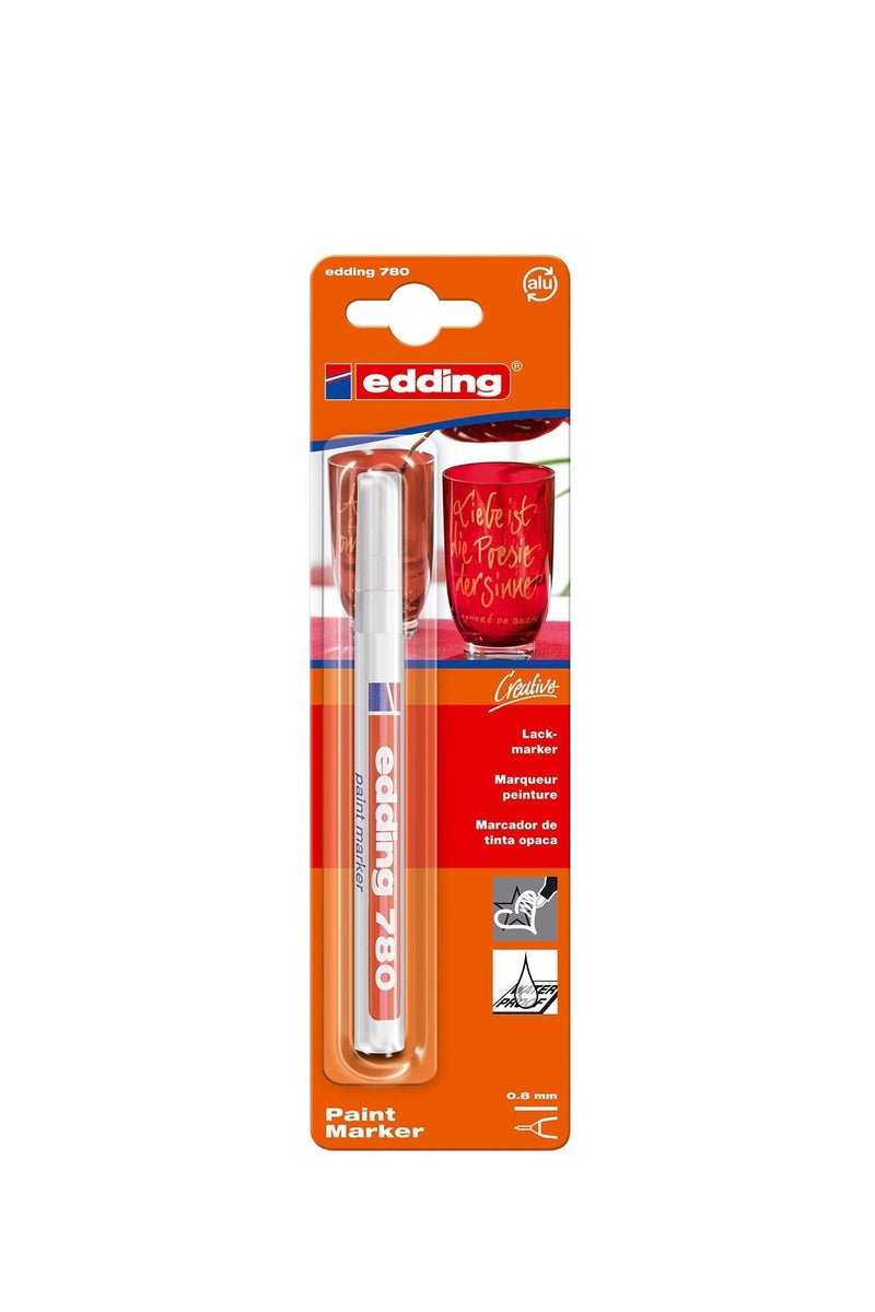 Edding 780 Paint Marker 0.8 mm Round Tip White