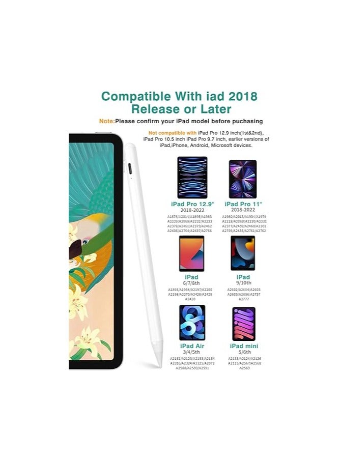 Stylus Pen for iPad, 10 Min Fast Charge Apple iPad 10th Generation Pencil Work for Apple iPad Pro 11/12.9 - Image 2