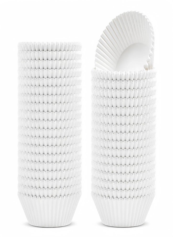 Prefer Green Non-stick 500 Count Standard White Cupcake Liners for Baking, Food-grade Cupcake Wrapper, Greaseproof Parchment Muffin Liners,Baking Cups for Cupcakes, Muffins, Nuts - Image 1