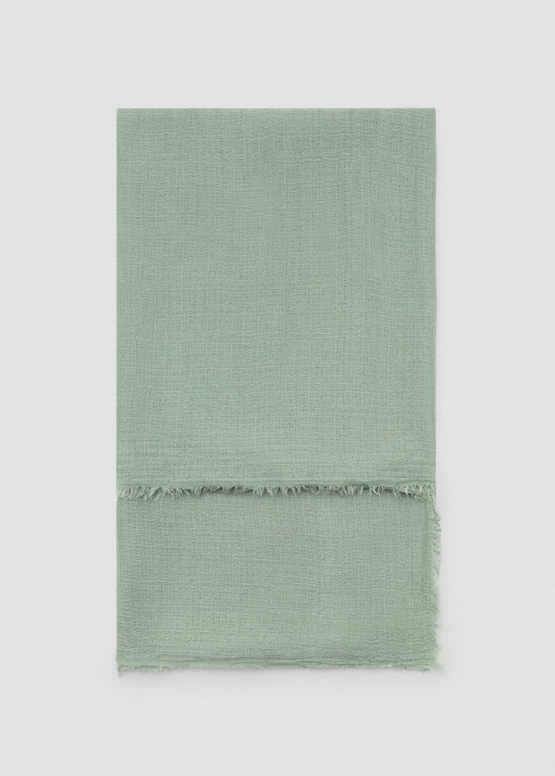 MANGO Frayed Edge Scarf  - Image 1