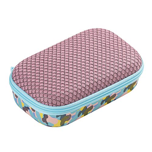 ZIPIT Mesh Pencil Box for Girls, Sporty Large Capacity Pencil Case for School, Stationery Organizer Box ,Pink - Image 1