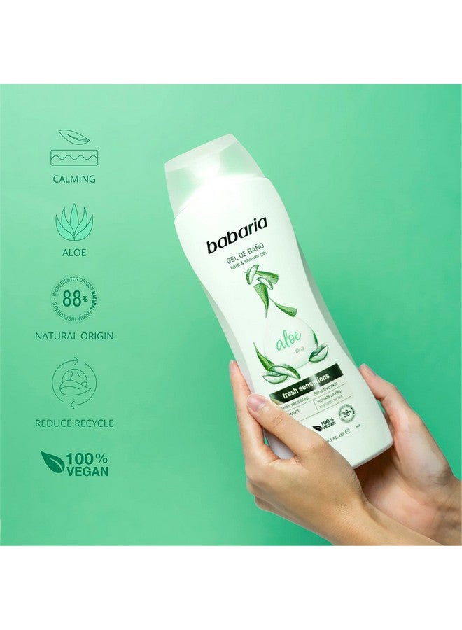 Babaria Aloe Vera Body Wash - Gives Calming and Fresh Sensation - Provides Soothing and Regenerating Properties - Contains Natural Ingredients - Suitable for All Skin Types - 20.3 oz - Image 2
