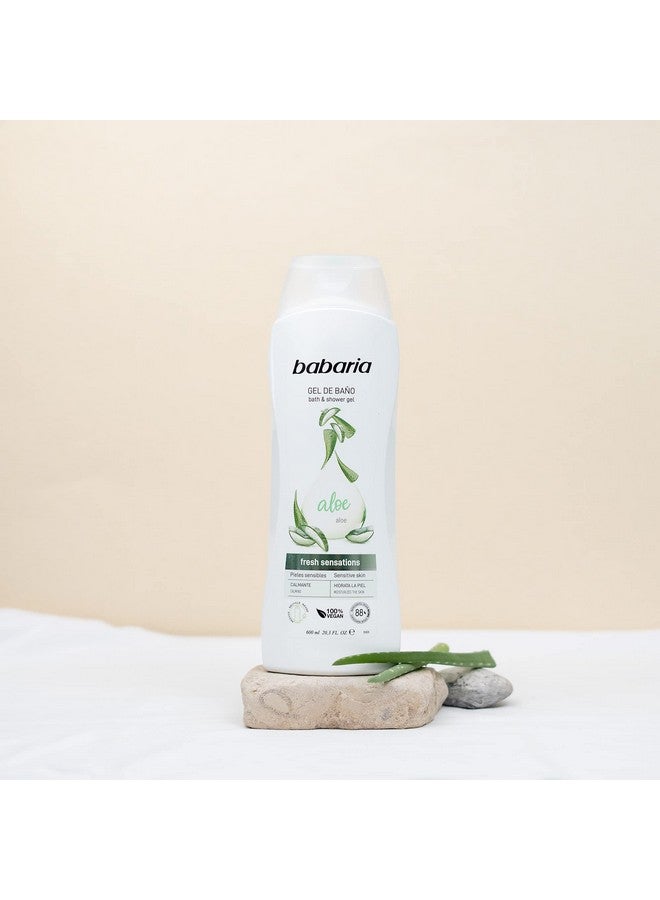 Babaria Aloe Vera Body Wash - Gives Calming and Fresh Sensation - Provides Soothing and Regenerating Properties - Contains Natural Ingredients - Suitable for All Skin Types - 20.3 oz - Image 4