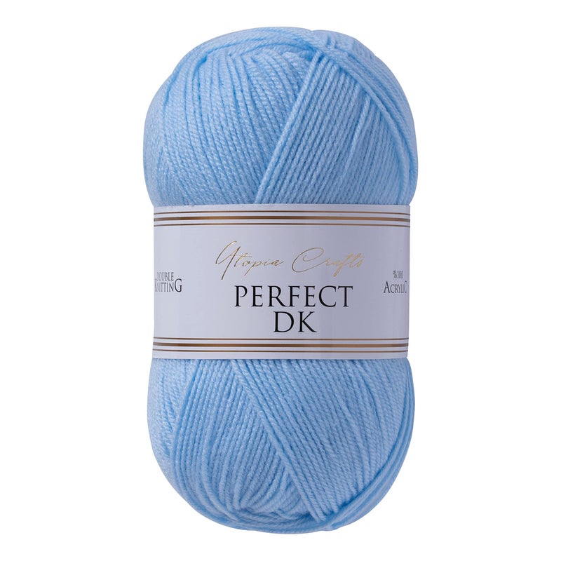 Utopia Crafts DK Double Knitting Yarn 100g Baby Blue