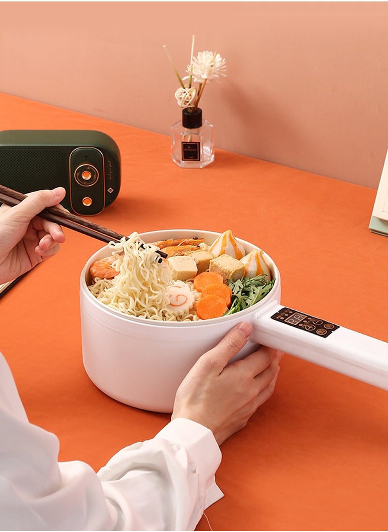 Beirui - Electric Fondue Cooker 2 Liters - Smart Multifunctional Non-Stick Cooker, Electric Frying Pan, Frying Pan, Electric Frying Pan, Spaghetti, Portable Non-Stick Cooking Pan for Scrambled Eggs, Beef Steak, Rice, Steam and Soup - Image 1