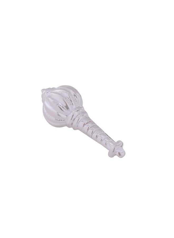 Osasbazaar Pure Silver Gada, Weapon of Bajrangbali Hanuman for Mandir Puja, Sacred Mace for Temple Worship, Home Office Decor Accessory - 97%-99% Purity Certified - Image 1