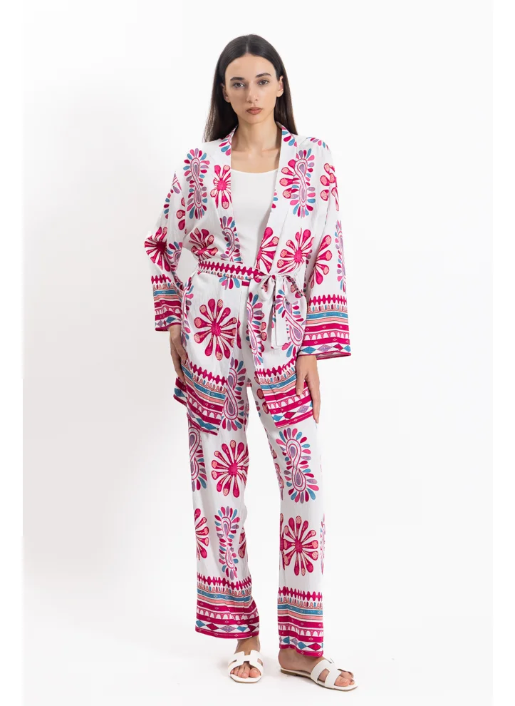 شايبس PRINTED KIMONO SET