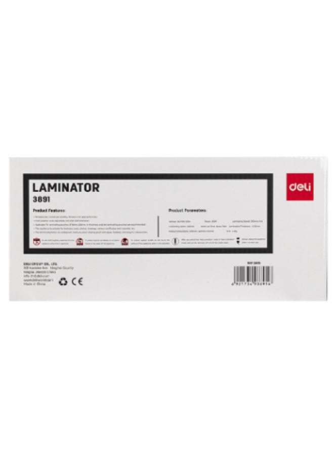 Deli E3891-80-200 Mic A4 Plastics Laminator - Image 1