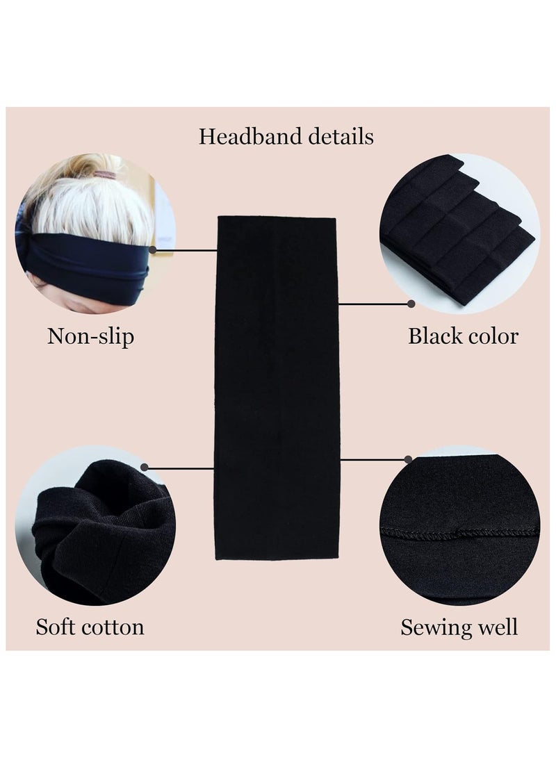 STAR BEJA Black Headbands for Women Hair 12 Pcs - Image 3